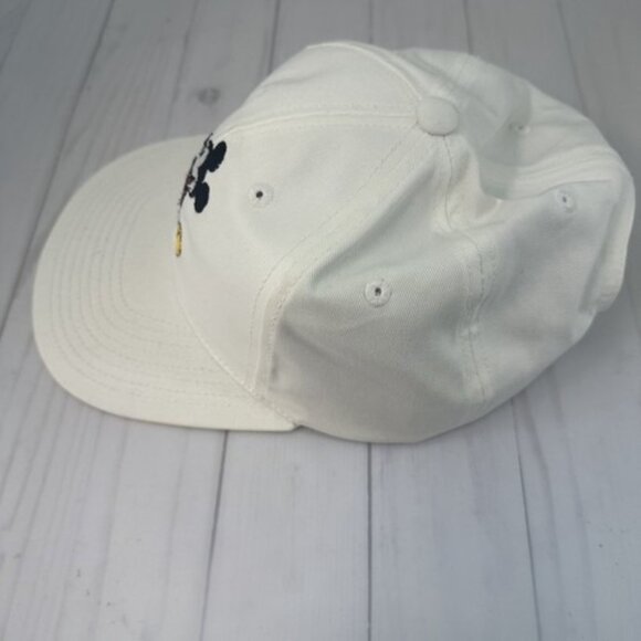 Vintage Goofy's Hat Co White Hat Mickey Mouse Disney Adult Adjustable Band - Picture 2 of 10